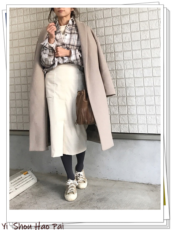 格纹日系衬衫,格纹衬衫怎么搭好看