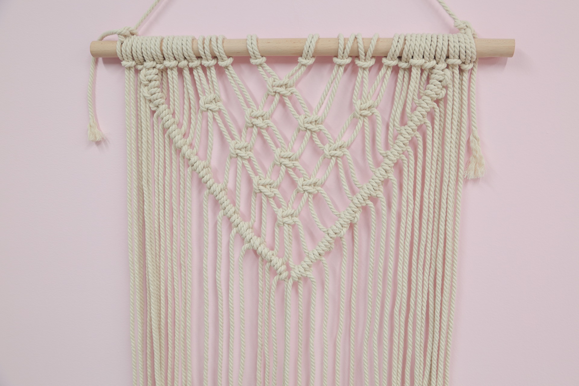 挂毯流苏编织绳教程,棉绳挂毯教程简单版