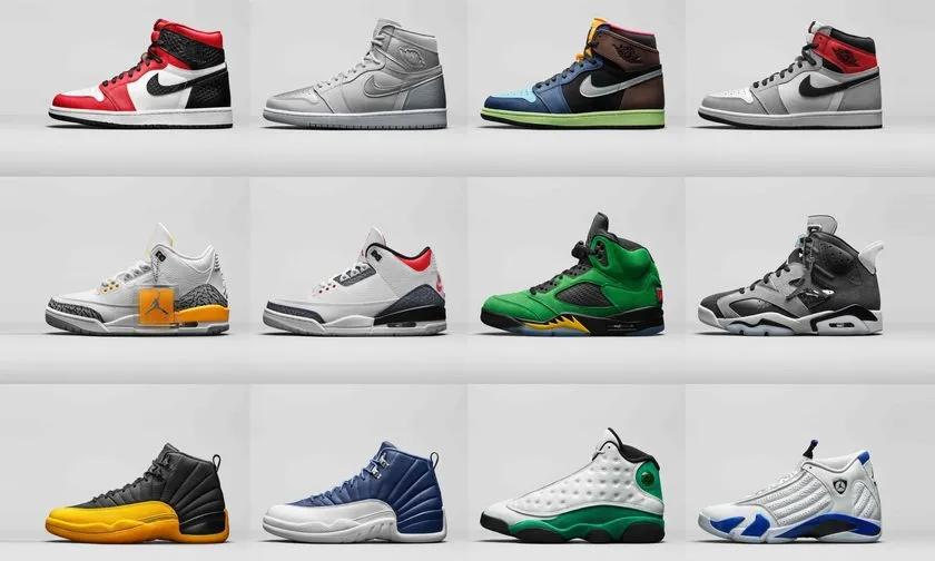 12双aj模型,12双aj鞋子模型