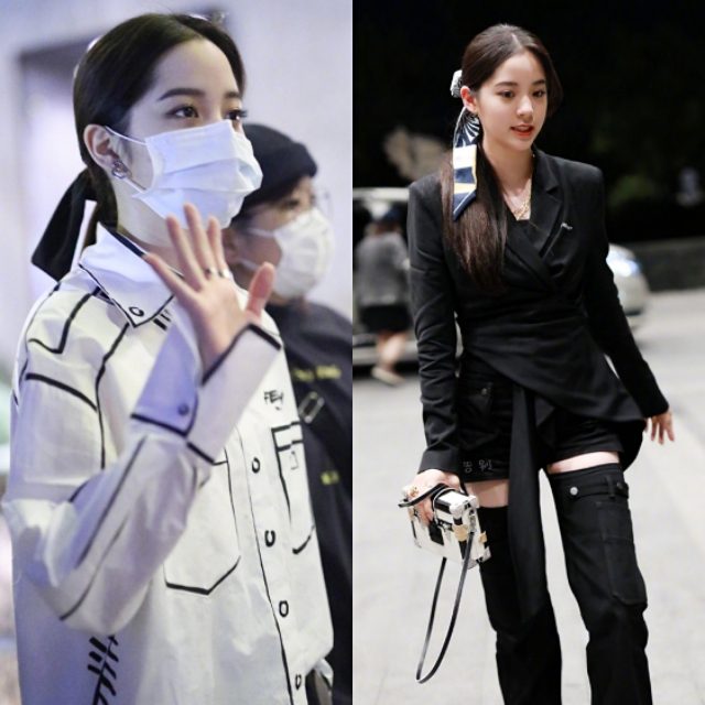 大蝴蝶结搭配大肠发圈,小清新蝴蝶结大肠发圈