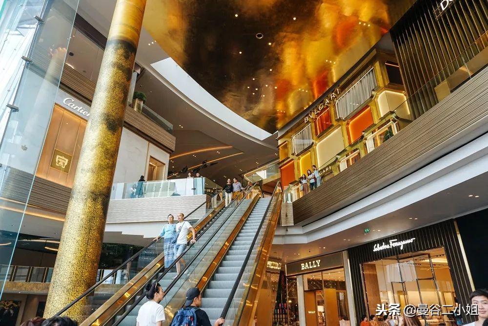 泰国曼谷水上商场,泰国室内水上集市