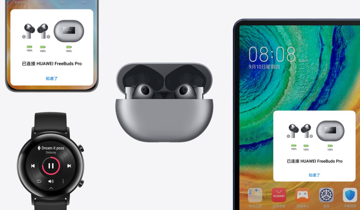 华为freebudspro2无线降噪耳机,小米真无线降噪耳机3pro和budspro