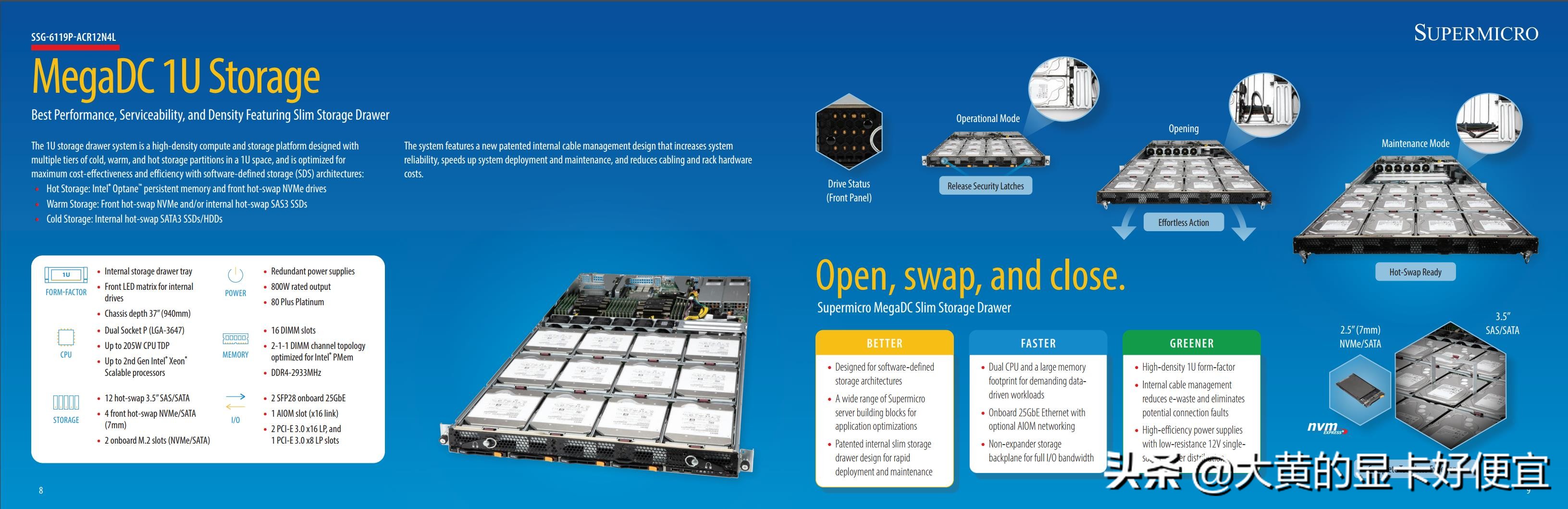 超微推出新一代超大型服务器,从二代Xeon到3647都通通支持