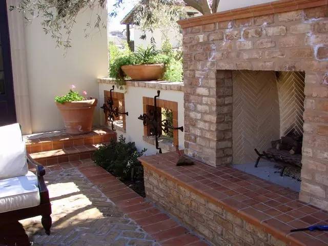 新中式庭院用什么石材铺地,庭院铺地红砂岩石材定制加工