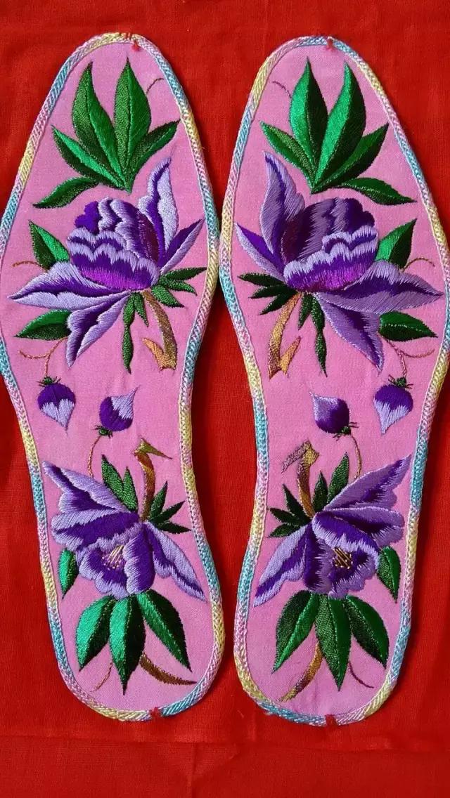 刺绣鞋垫图案大全图解,刺绣各种鞋垫图案