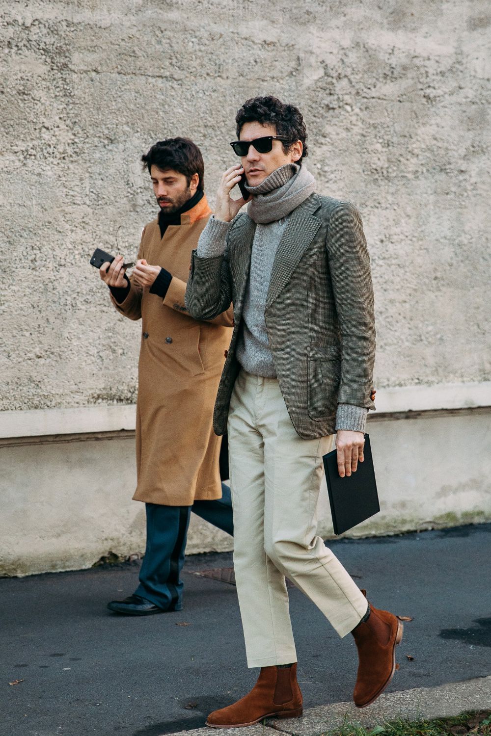 高筒切尔西靴男搭配高级感,高个子高筒切尔西靴推荐