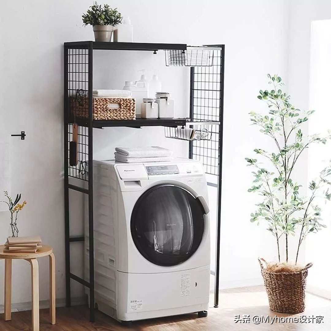 太变态了！1㎡洗衣房都能榨出5倍收纳，不愧是日本主妇