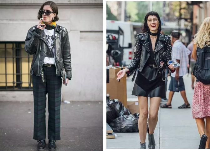 皮衣怎样穿才时髦呢,秋冬皮衣时髦穿搭