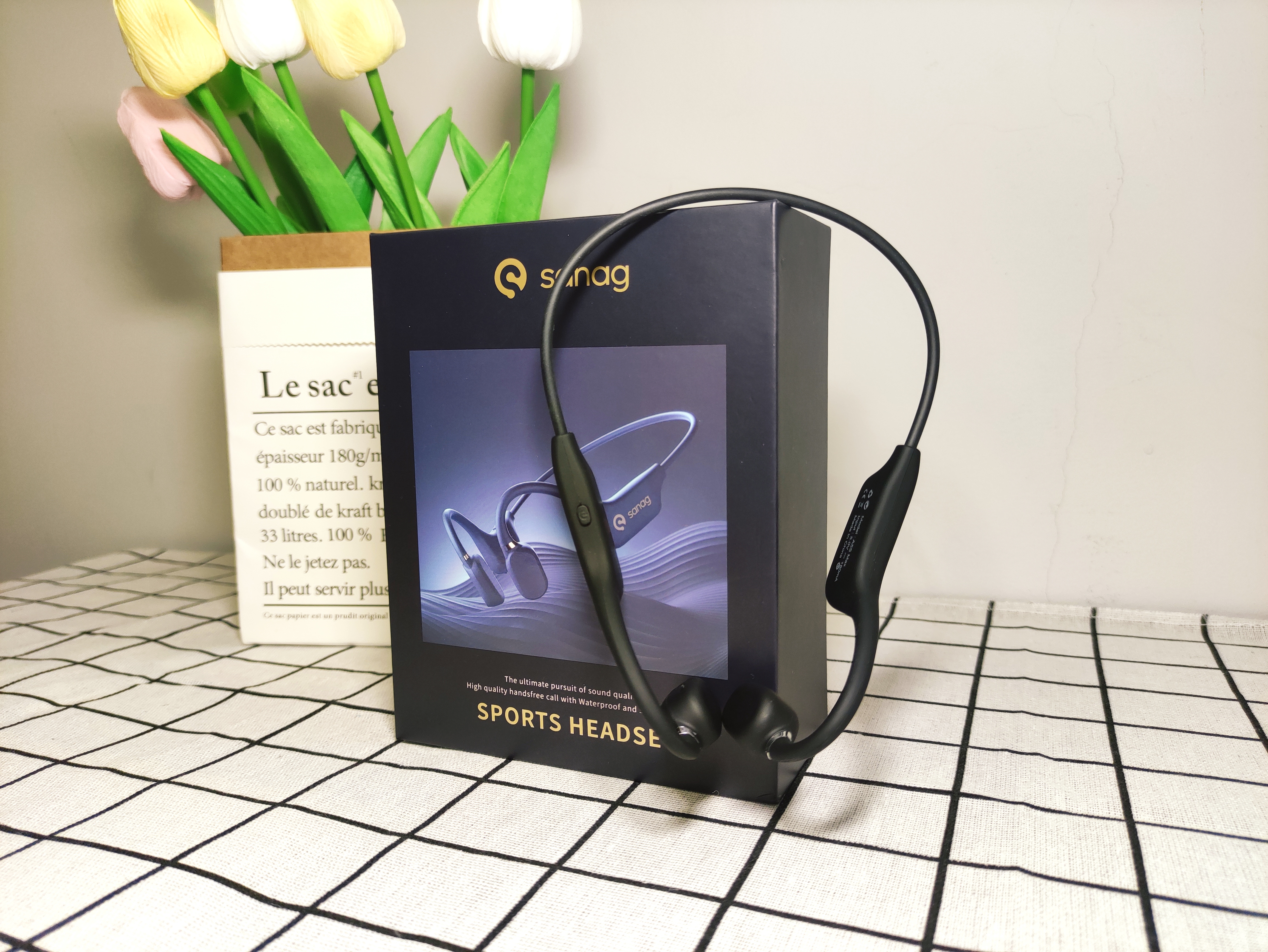 sanga骨传导耳机a5s评测,不入耳9d环绕音效蓝牙耳机