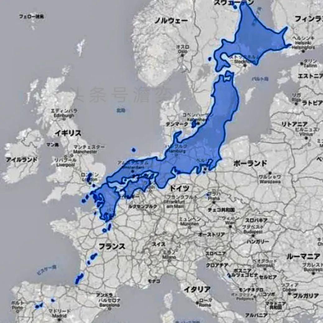 日本比哪些国家小,日本的世界到底有多小
