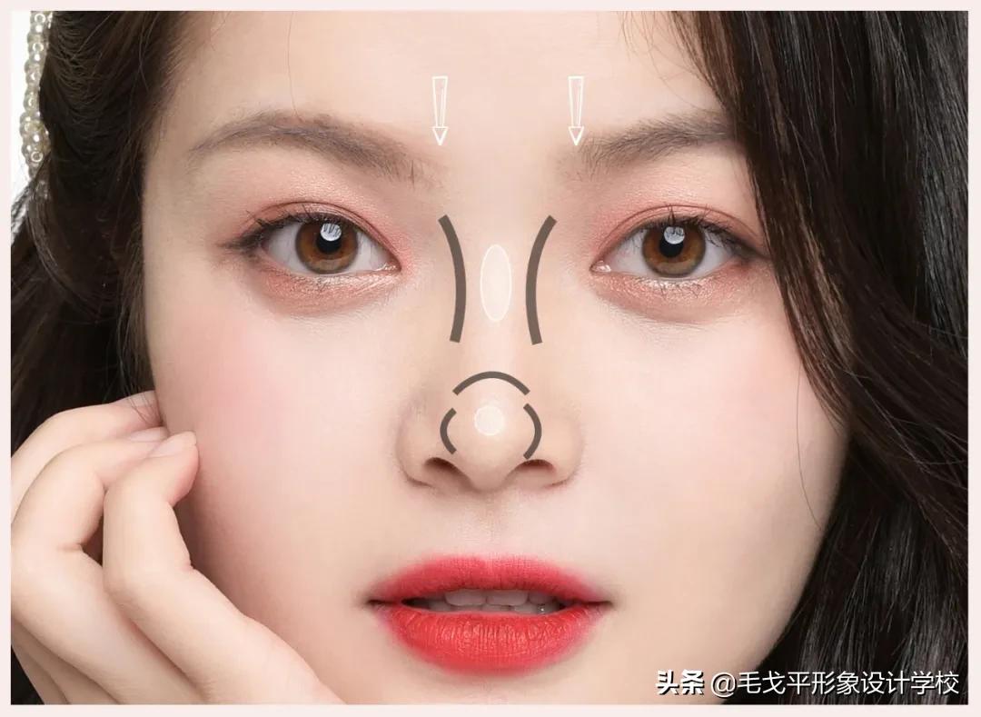 日常鼻影画法教程,鼻影画法正确的化妆方法
