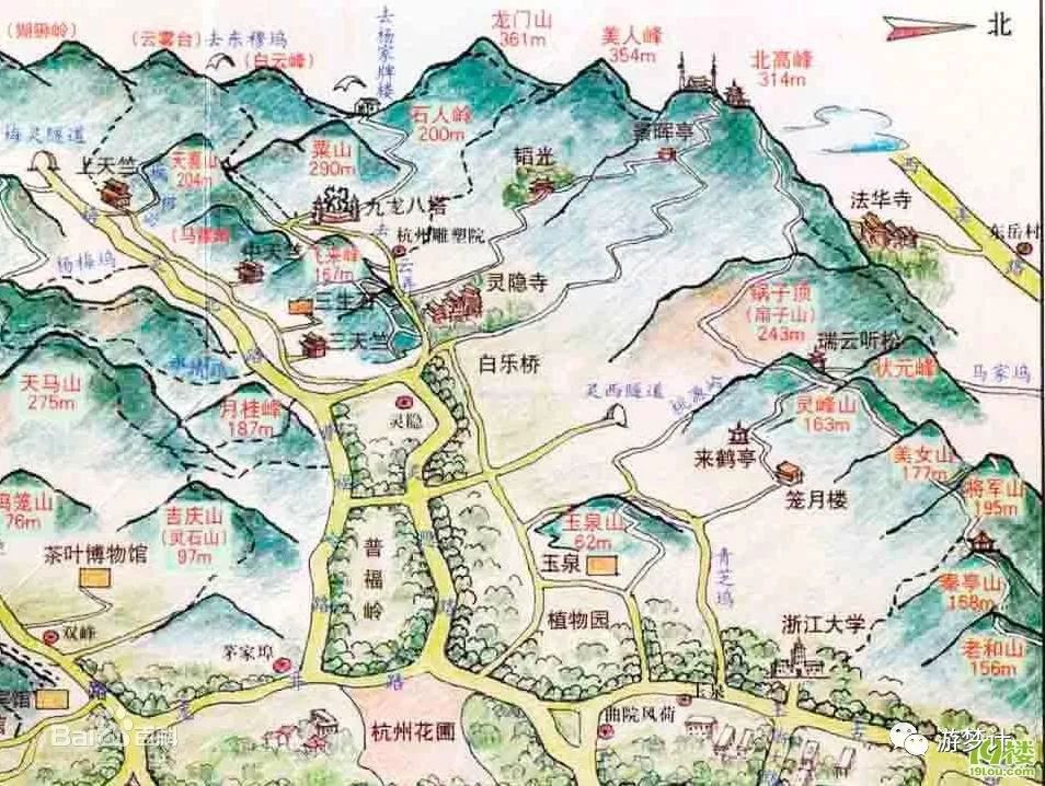 北高峰山顶风景区,北高峰旁边的景点