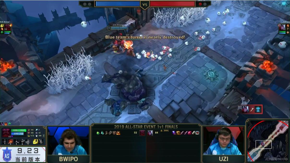 uzi薇恩和鳄鱼二打五,全明星solo赛谈对线uzi