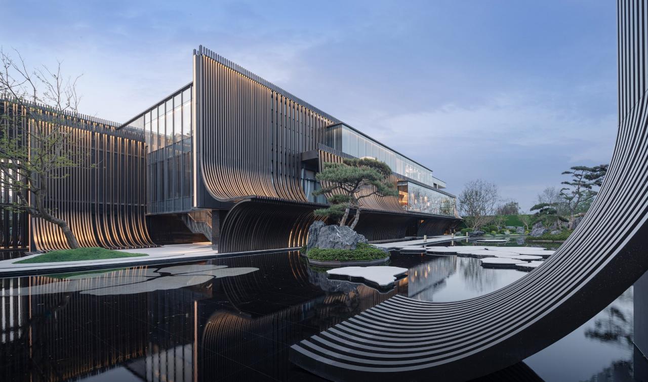 美的禹洲大河实景,扬州美的禹洲大河艺术馆