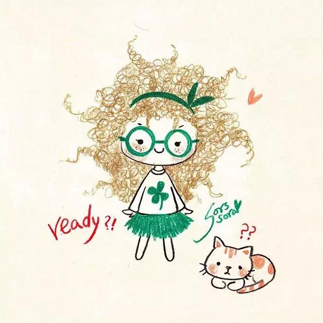 哈士奇的简笔画图片用彩铅画的,儿童彩铅简笔画6-12岁美观小人