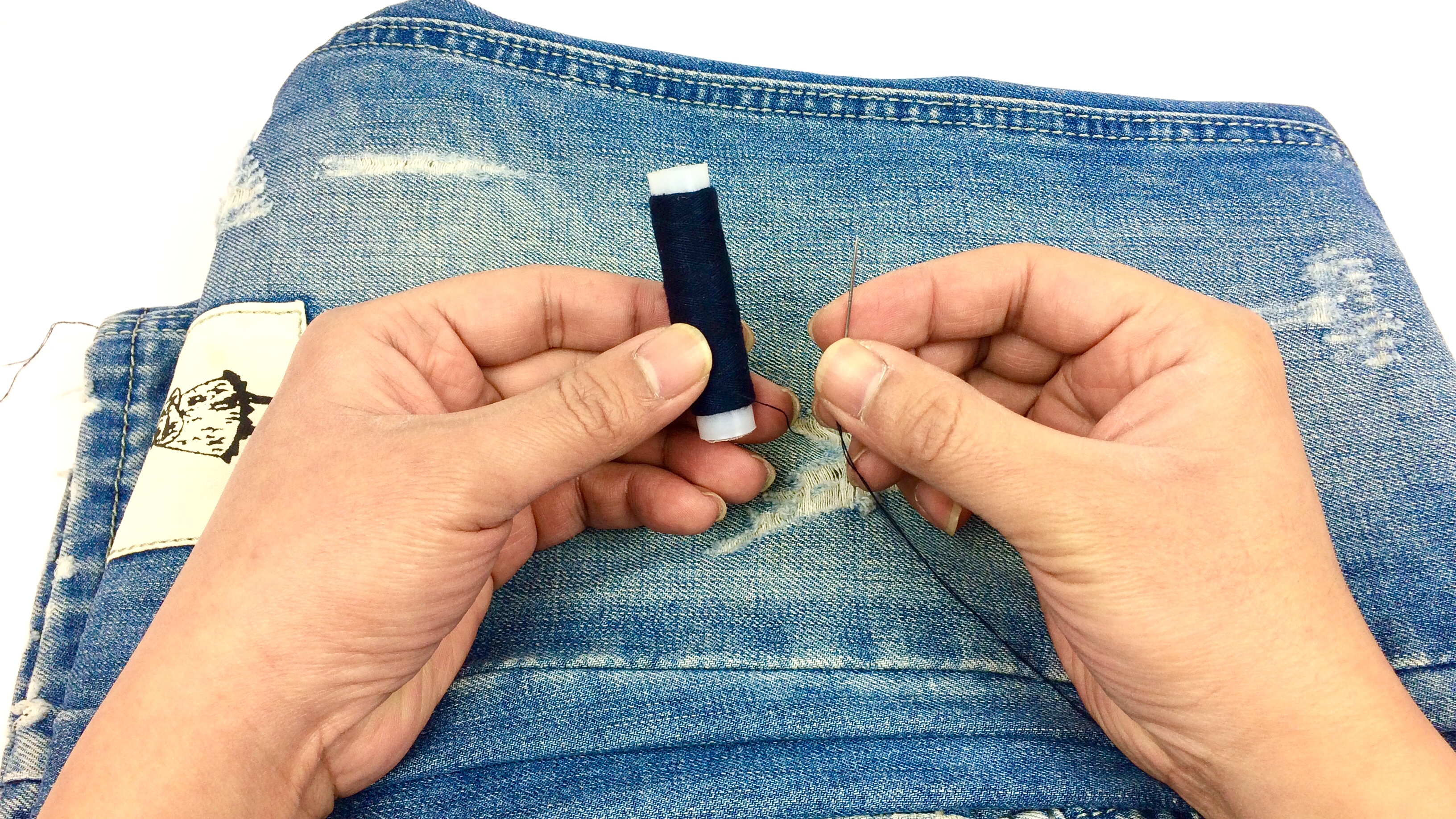 裤子太长了但裤脚有毛边怎么办,新买的裤子裤脚