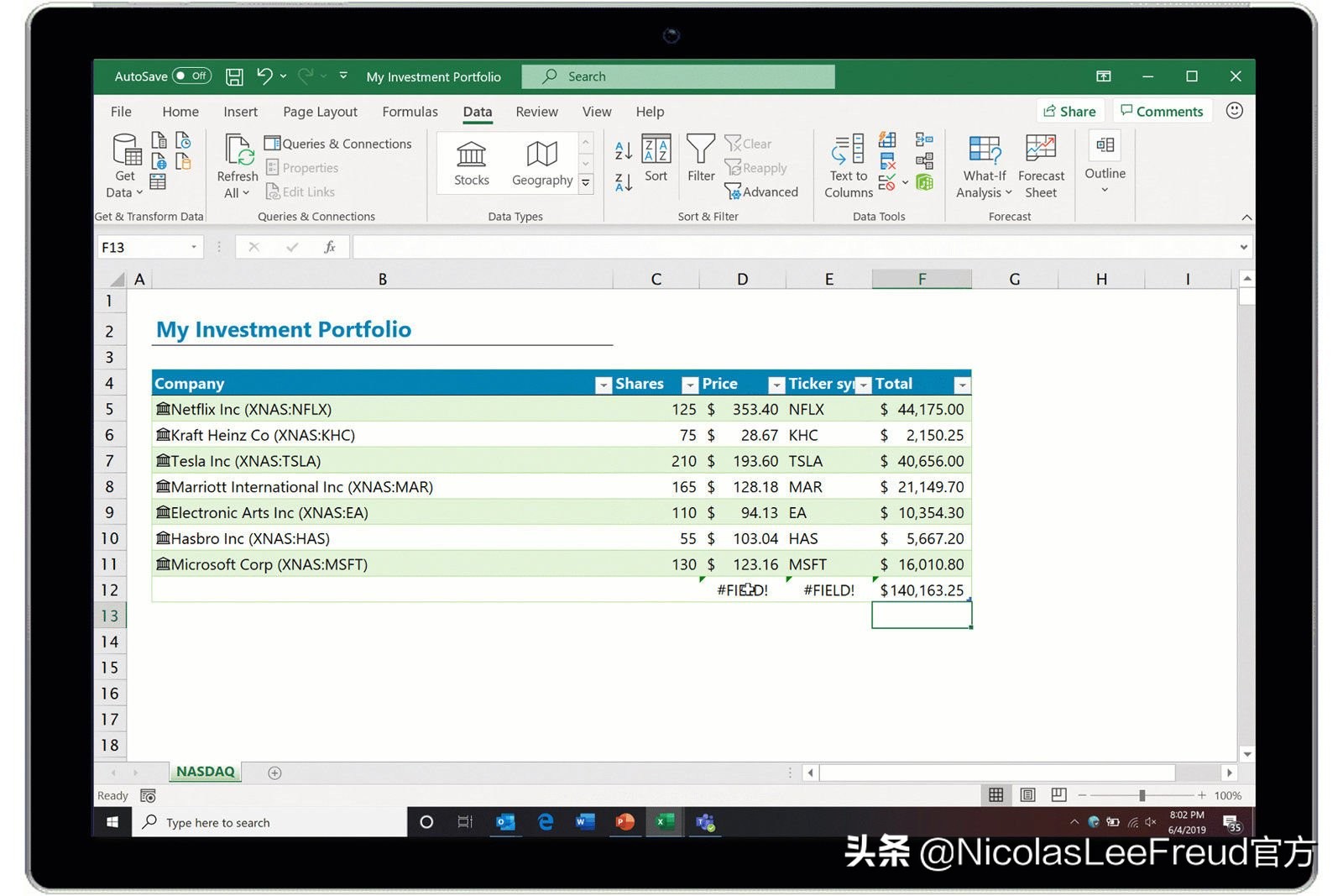 excel股票分析系统,office软件写股票数据