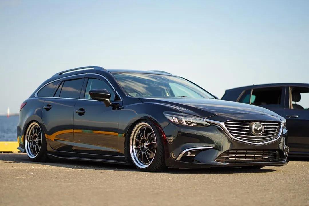 阿特兹轮毂改装案例,马自达阿特兹改装案例