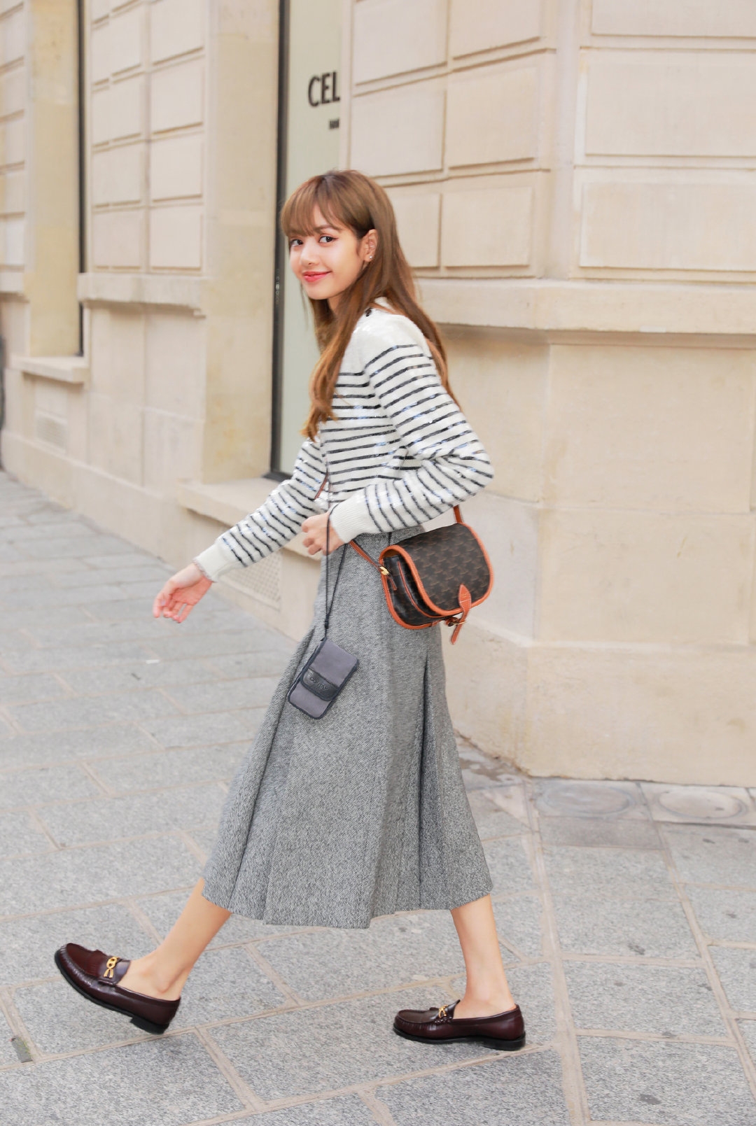 ins爆火动物纹冬天这样穿太高级了,水手纹衣服凹造型