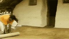 搞笑gif给你们表演个滑翔式刹车,搞笑灌篮动态图