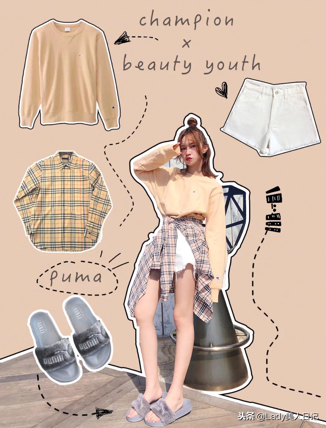 半腰牛仔外套+卫衣简直时髦炸了！网红发型的女孩最好搭，没对手