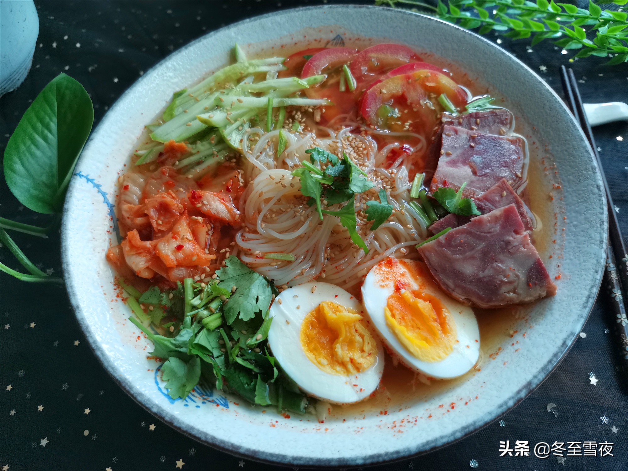 东北酸甜冷面的做法及配料过程,东北冷面的做法家庭自制