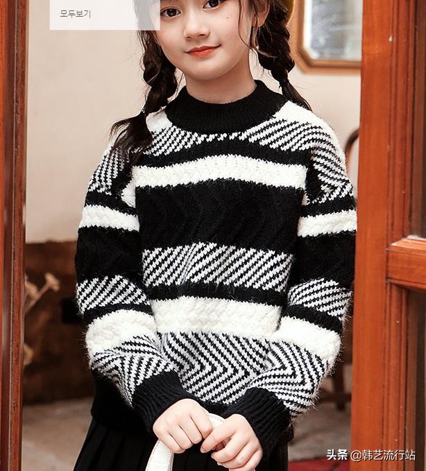 又潮又酷韩版黑色毛衣儿童版,男童冬季韩版百搭毛衣