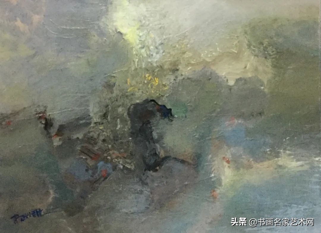杨兴雅意向山水油画作品欣赏,艺术中国杨建宏绘画作品鉴赏