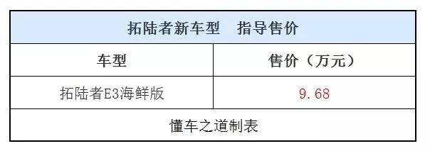 拓陆者e3加长版价格,福田拓陆者15款e3和16年e5的区别