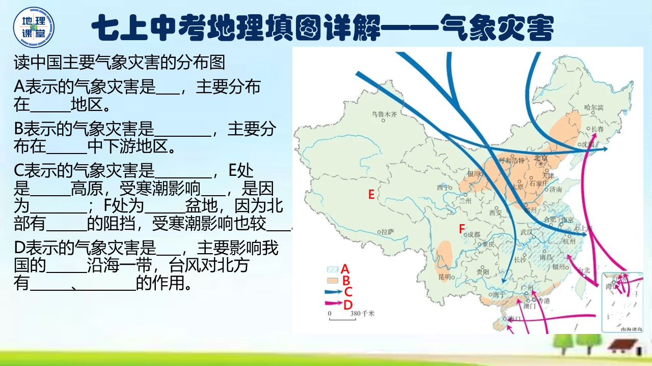 七年级下册地理填图训练,七上地理地球的运动ppt