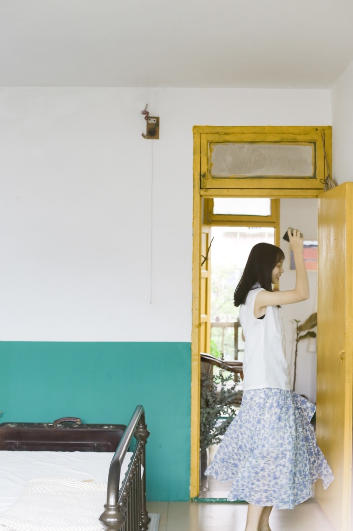 复古可爱女孩室内写真,复古清纯女孩写真