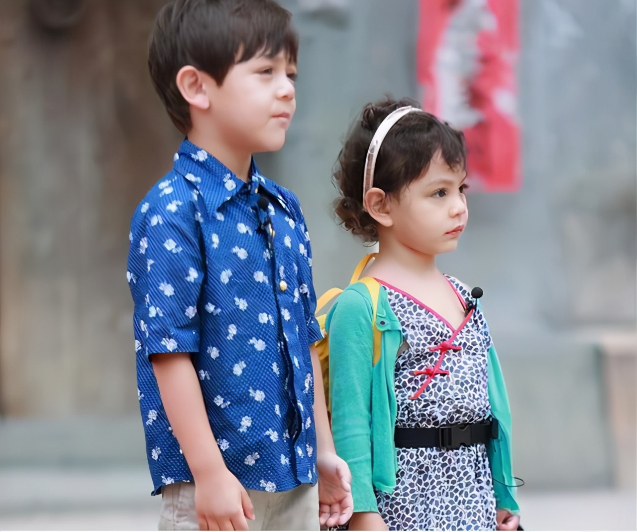 刘烨混血儿女变化大，儿子帅气女儿腼腆，法国妻子傲娇美丽似贵族