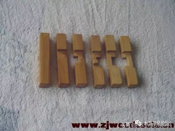 鲁班锁十角图解,鲁班锁三根拼法