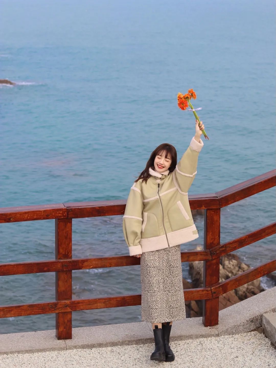 温柔又保暖的穿搭学生党女,冬季保暖时尚穿搭小个子学生