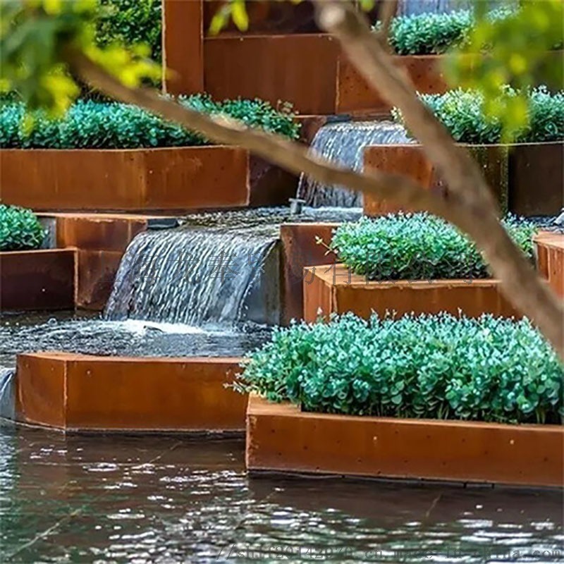 锈蚀耐候钢板表面需要处理么,耐候钢板在景观中的应用