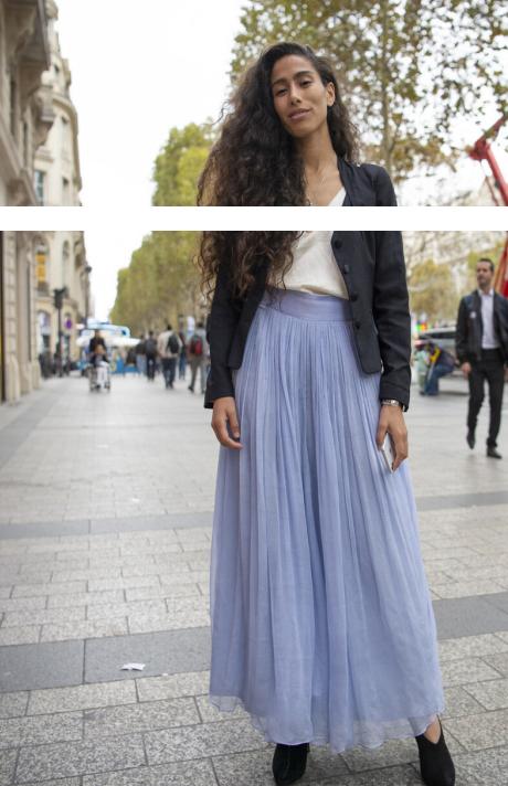 秋冬季百褶裙显白穿搭,冬季半身过膝百褶裙搭配