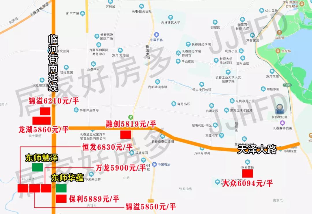 长春市净月万龙楼盘,净月新城开盘