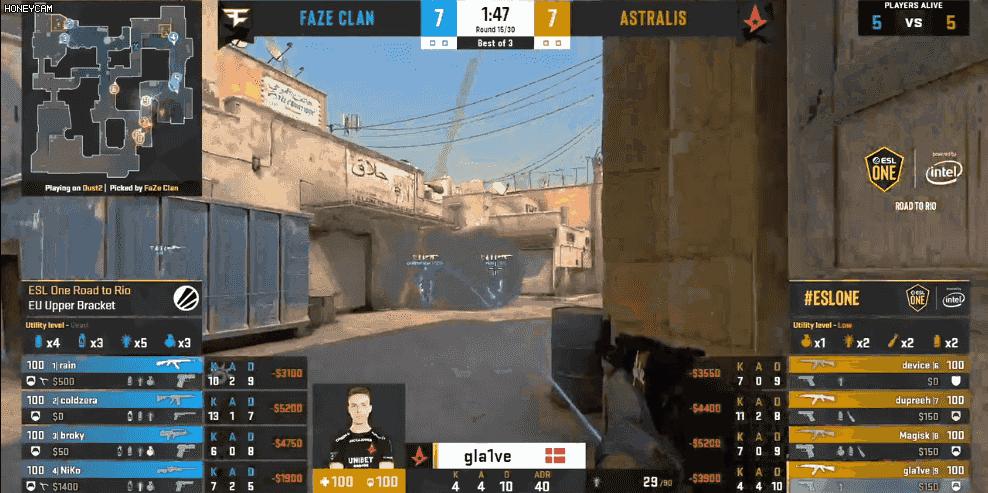 fazevsmouz现在比分,faze对阵a队