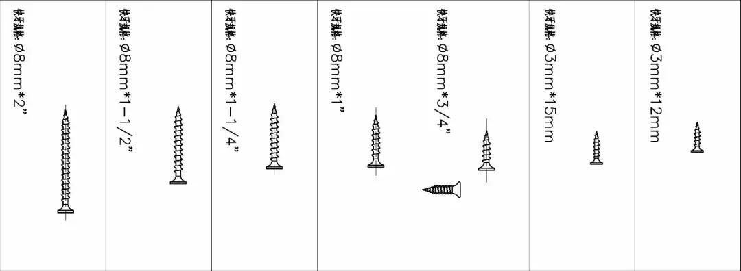 家具配件小五金结构图,定制家具五金配件有哪些
