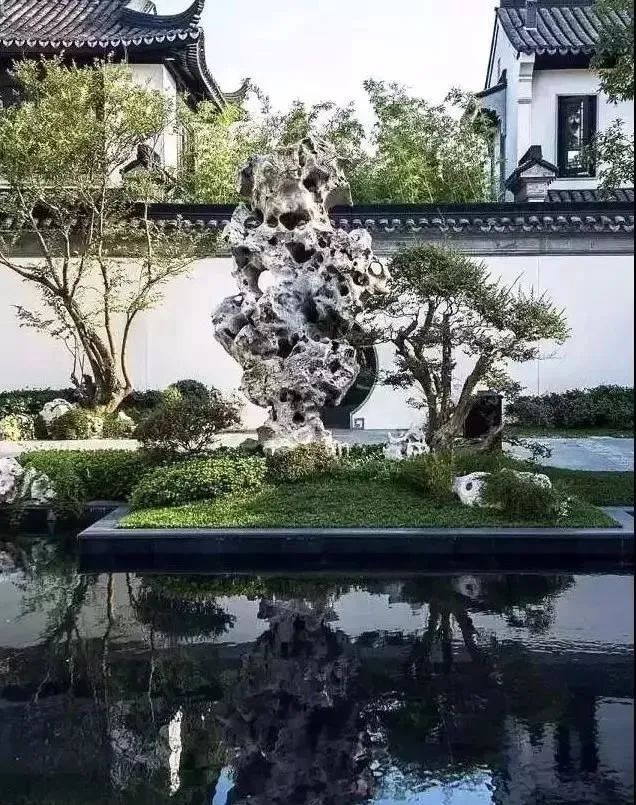 庭院置石风水图,庭院置石风水布局