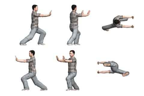 二十四式太极拳动画全方位展示,太极拳二十四式中第18至23式教学