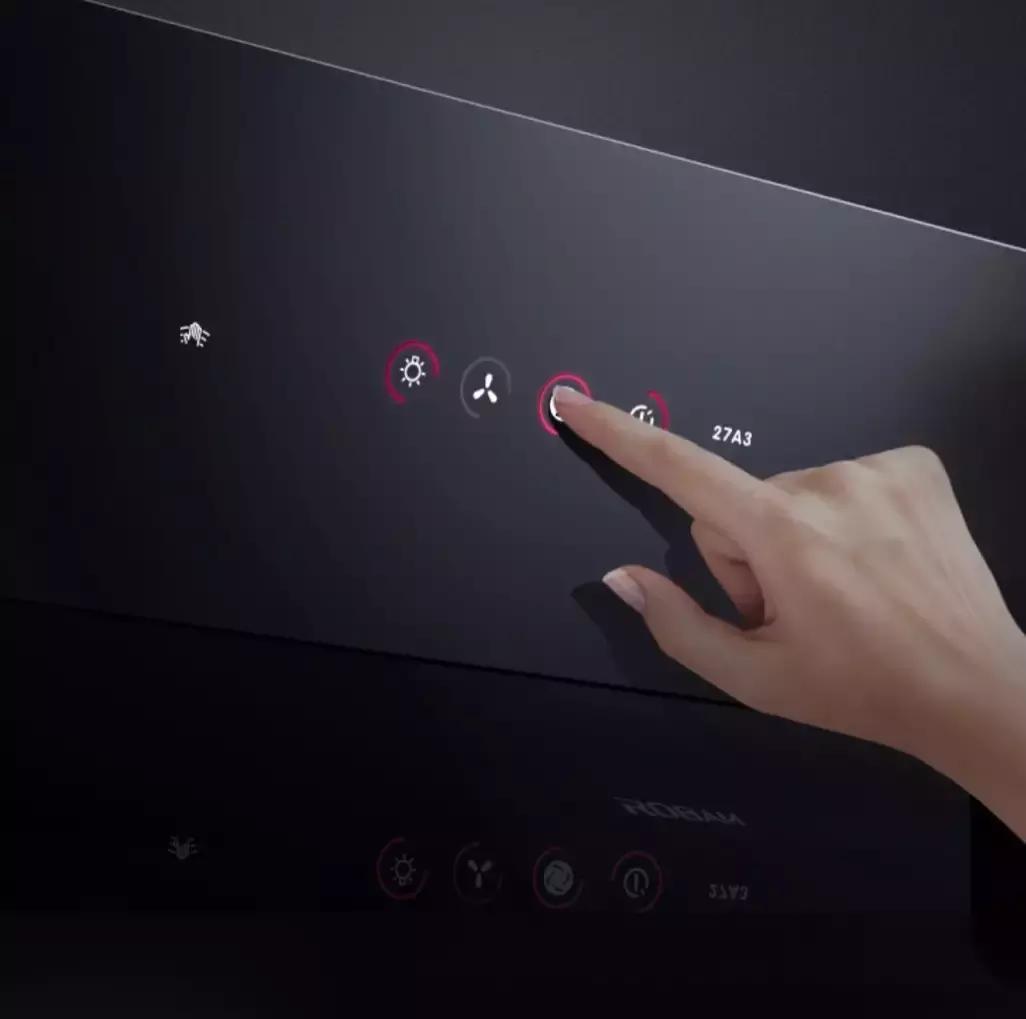 开放式厨房用欧派油烟机,欧派顶式抽油烟机