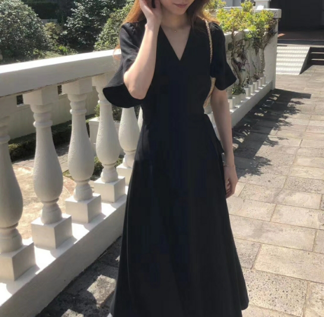 韩版小众设计感女裙,小众连衣裙夏季仙女裙