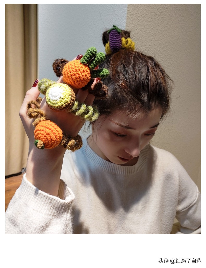 森系手工饰品编织,纯手工编织复古小饰品