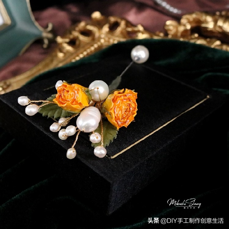 永生花首饰手工diy制作,制作永生花首饰