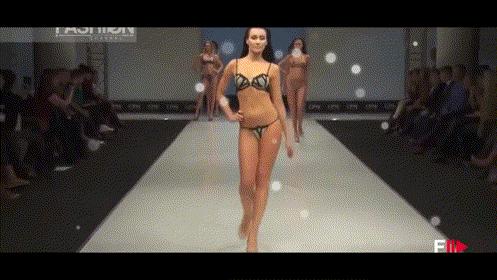 2019模特走秀晚礼服国内顶尖超模,意大利时尚内衣走秀2019