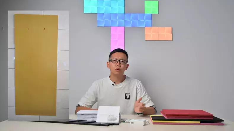 智能方块装饰画,智能装饰画带灯