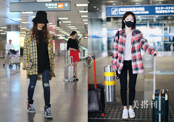 今年流行这款格子衬衫时尚又减龄,春季衬衫合集怎么穿都超有气质