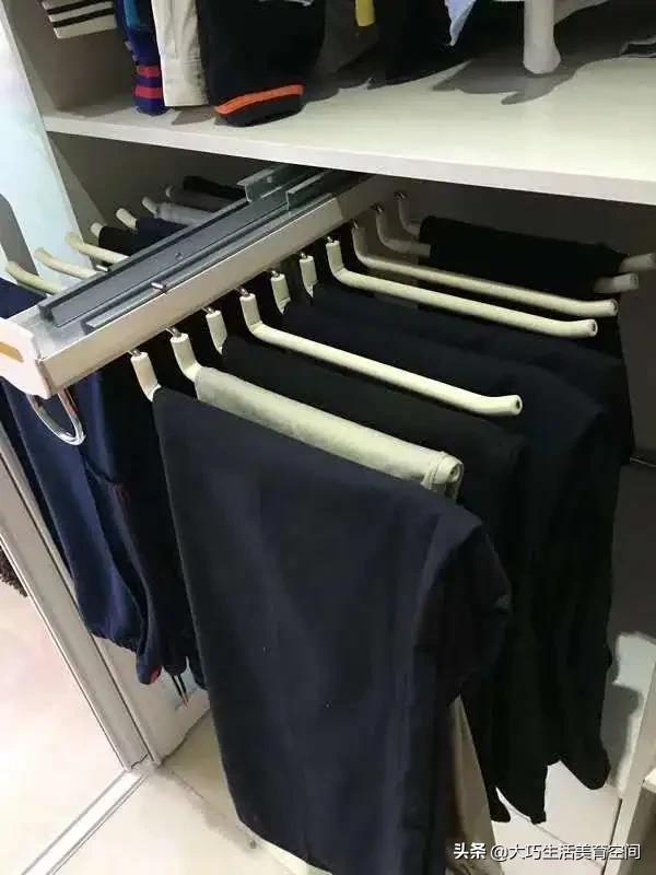 裤子收纳整理技巧多层裤架,学整理裤子法