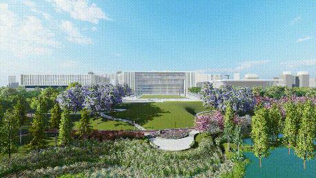 大型绿地公园,25万平方人工湖